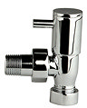 Hudson Reed Minimalist Chrome Radiator Valves - Angled - HT310 Large Image