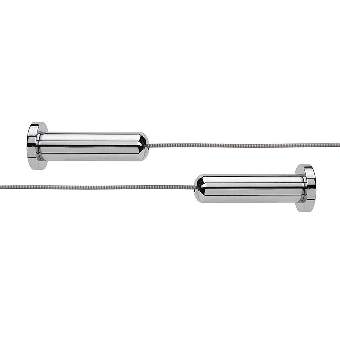 Croydex Contemporary Chrome Wireline Non-Hinged 3000mm - AD107041  Profile Large Image