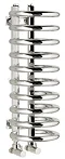 Contemporary Coil 10 Ring Heated Towel Rail - HT389 Large Image