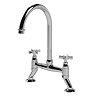 Nuie Traditional Bridge Kitchen Sink Mixer Tap - Chrome