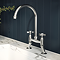 Nuie Traditional Bridge Kitchen Sink Mixer Tap - Chrome