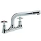 Ultra Contemporary Crosshead Dualflow Sink Mixer - Chrome - KA302 Large Image