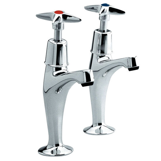 Ultra Contemporary High Neck Sink Taps - Chrome - CE310 Large Image
