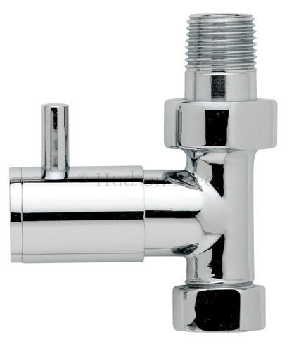 Hudson Reed Minimalist Chrome Radiator Valves - Straight - HT320 Large Image