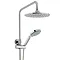 Contemporary Thermostatic Bar Valve & Telescopic Shower Kit - Chrome - JTY369 Profile Large Image