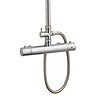 Contemporary Thermostatic Bar Valve & Telescopic Shower Kit - Chrome - JTY369 Feature Large Image