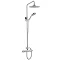 Contemporary Thermostatic Bar Valve & Telescopic Shower Kit - Chrome - JTY369 Large Image