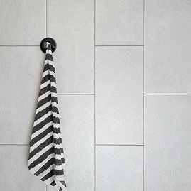 Contra White Concrete Effect Wall Tiles - 250 x 500mm
