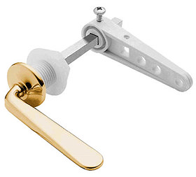 Deva Contract Basic Cistern Lever - Gold Large Image