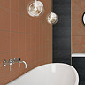 Copper Metallic Effect Fluted Wall Tiles
