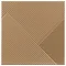 Copper Diagonal Textured Wall Tiles - 250 x 250mm Large Image