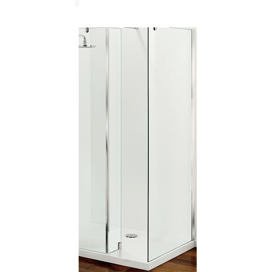 Coram - 200mm Return Panel Pack for Plain Glass Pillar Shower - SPS-02-CUC Profile Large Image