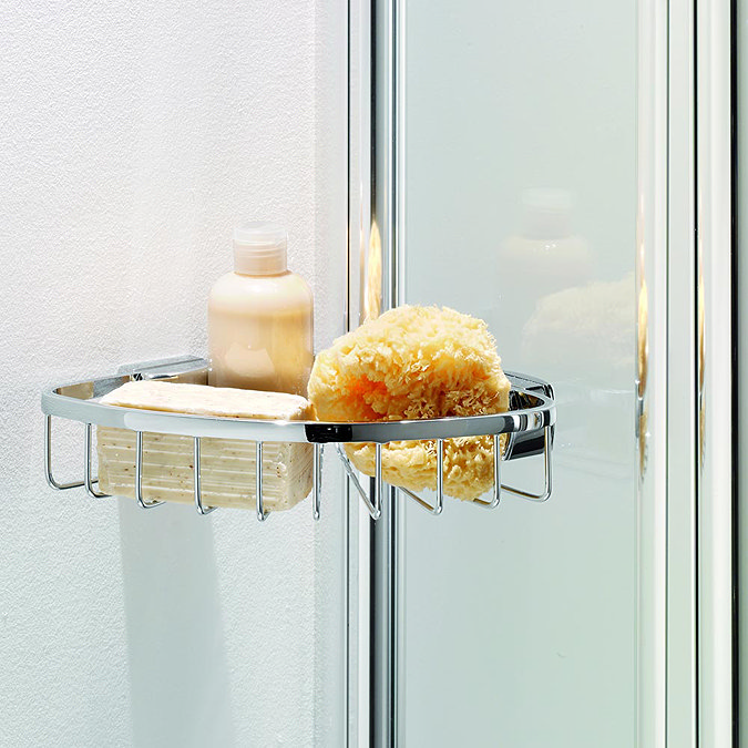 Coram Compact Curved Bath Screen with Side Panel - 800mm - 2 Colour Options Profile Large Image