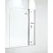 Coram Curved Bath Screen with Side Panel - 1050mm - 2 Colour Options Large Image
