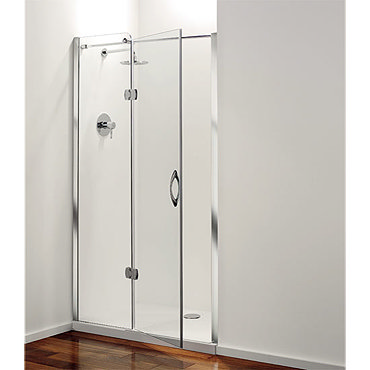 Coram - Frameless Premier Hinged Shower Door - Left Hand Open - 4 Size Options Profile Large Image