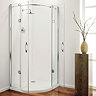 Coram Frameless Premier Hinged Shower Quadrant - 2 Size Options  Profile Large Image