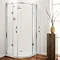 Coram Frameless Premier Hinged Shower Quadrant - 2 Size Options Profile Large Image