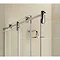 Coram - Frameless Premier Sliding Shower Door with Side Panel - Various Size Options Profile Large I