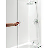 Coram Framless Sliding Bathscreen - 1065mm- Chrome - SSL2105CUC Feature Large Image