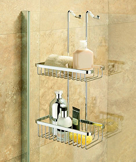 Coram - Hanging Double Shower Basket - G253-000 Large Image