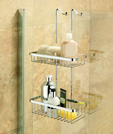 Coram - Hanging Double Shower Basket - G253-000 Profile Large Image