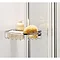 Coram - Hinged Square Bathscreen with Side Panel - Chrome - 2 Size Options Profile Large Image