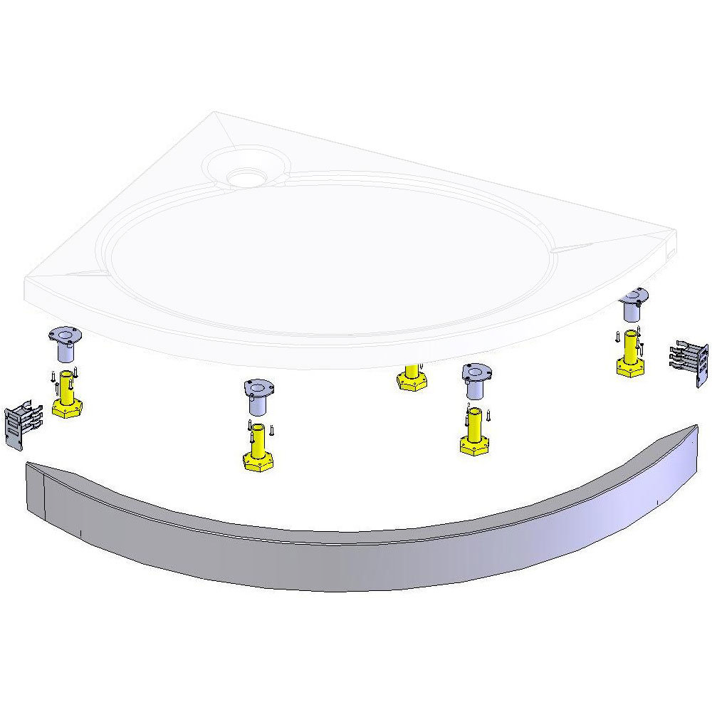 Corm Riser Coram Offset Crescent Slimline Tray Riser Kit | Available Online Now