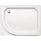 Coram Offset Quad Shower Tray with Upstands & Waste (1200 x 800mm - Right Hand) - YDQ128RWHI Large I