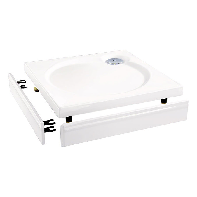 Coram - Offset Quadrant Slimline Tray Riser Kit - 1200 x 900mm additional Large Image