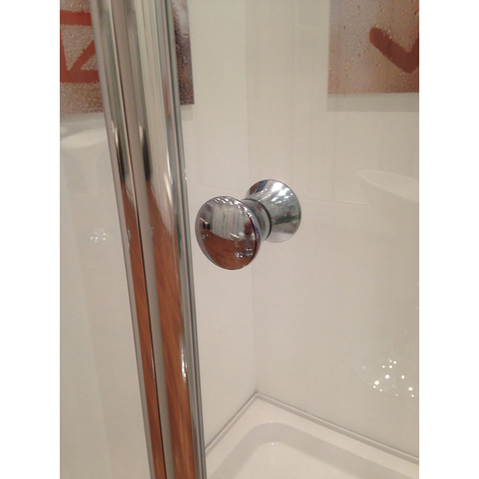 Coram - Optima 1200mm Tri-Fold Shower Door - Chrome Standard Large Image