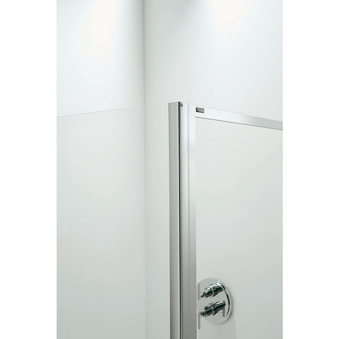 Coram - Optima 1200mm Tri-Fold Shower Door - Chrome Profile Large Image