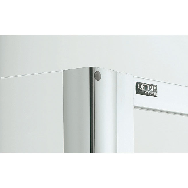 Coram - Optima 1200mm Tri-Fold Shower Door - Chrome Feature Large Image