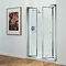 Coram - Optima 1200mm Tri-Fold Shower Door - Chrome Large Image