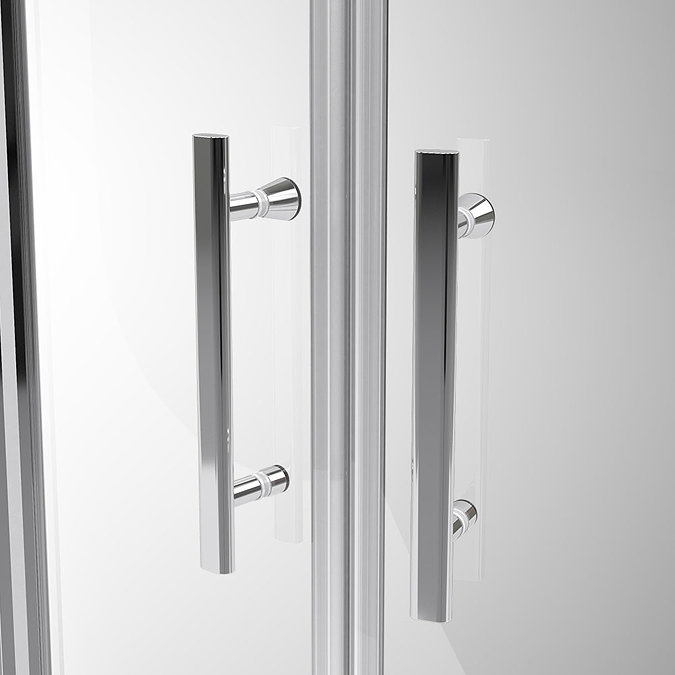 Coram - Optima Bi-Fold Shower Door - Chrome - Various Size Options Feature Large Image