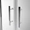 Coram - Optima Double Sliding Shower Door - Chrome - Various Size Options Feature Large Image