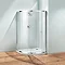 Coram - Optima Offset Crescent Shower Enclosure - Chrome - 1200mm Large Image