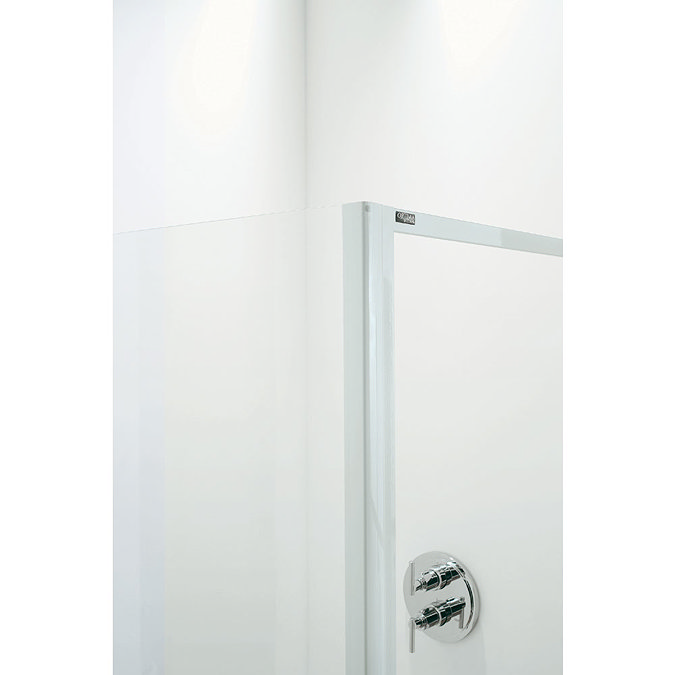 Coram - Optima Quadrant Shower Enclosure - White - Various Size Options Profile Large Image