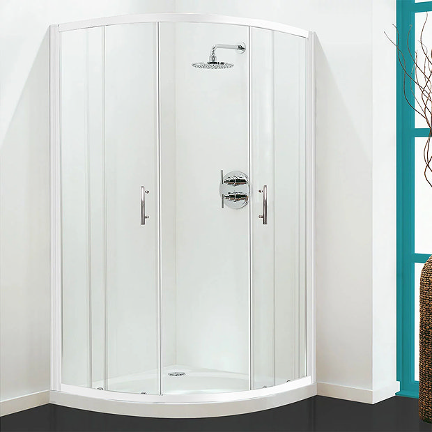 Coram Optima Quadrant Shower Enclosure White Now Available Online
