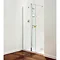 Coram - Plain Glass Pillar Shower Front Panel - COR-SPP Profile Large Image