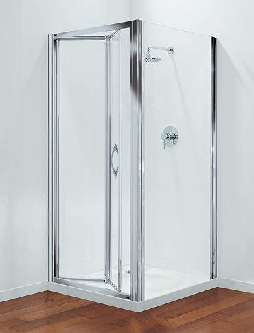 Coram - Premier Bi-Fold Shower Door - Various Size Options Profile Large Image