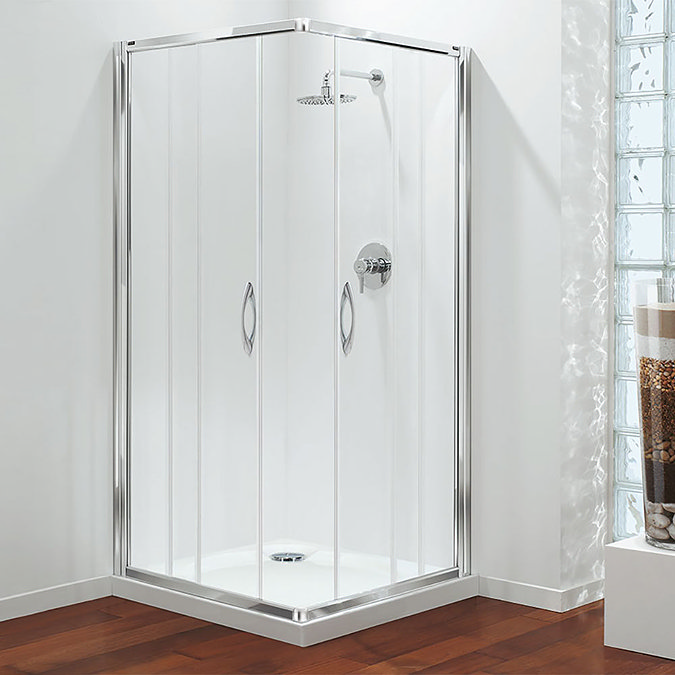 Coram - Premier Corner Entry Shower Enclosure - Various Size Options Large Image