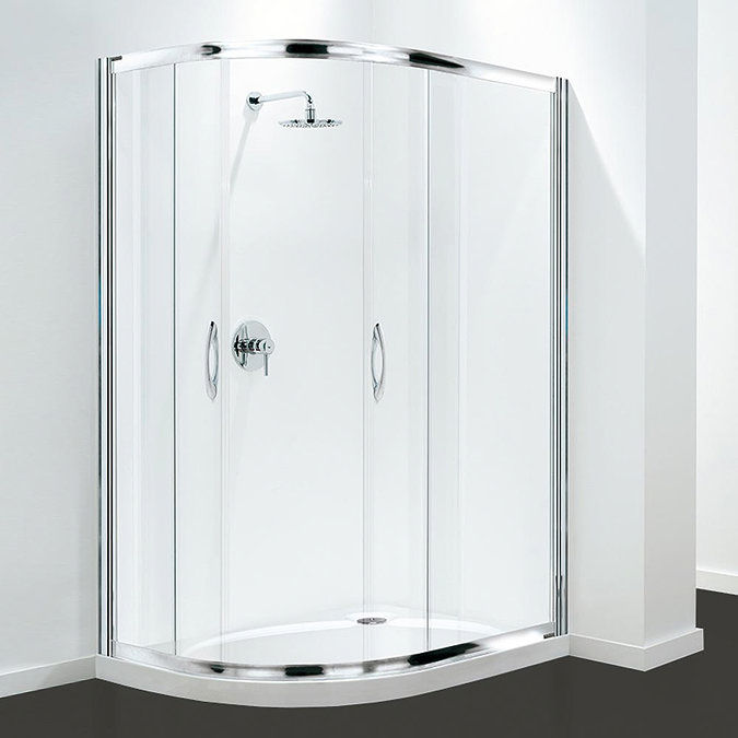 Coram Premier Offset Quadrant Shower Enclosure - Various Size Options Large Image