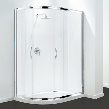 Coram Premier Offset Quadrant Shower Enclosure - Various Size Options  Profile Large Image