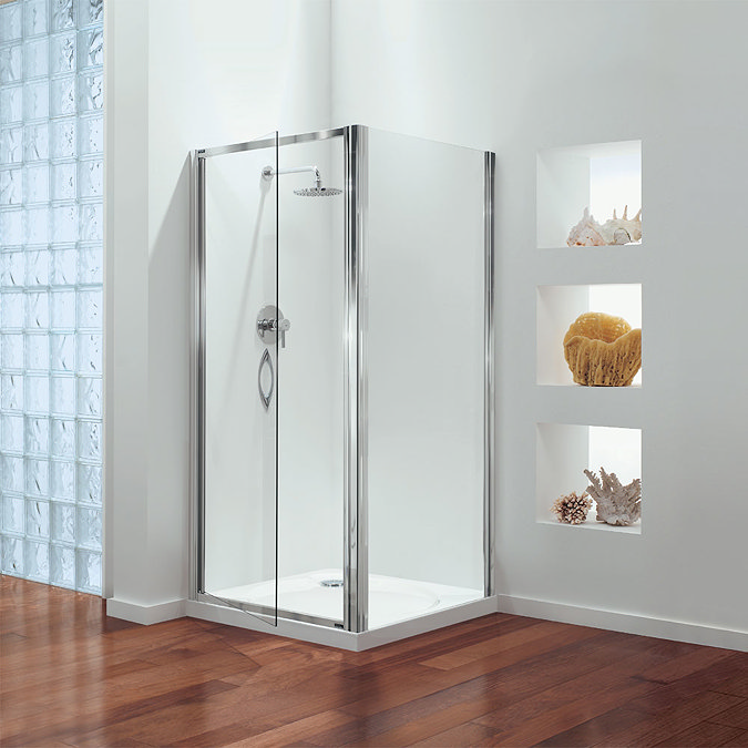 Coram - Premier Pivot Shower Door - Various Size Options Profile Large Image