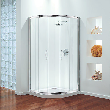 Coram - Premier Quadrant Shower Enclosure - Various Size Options Profile Large Image
