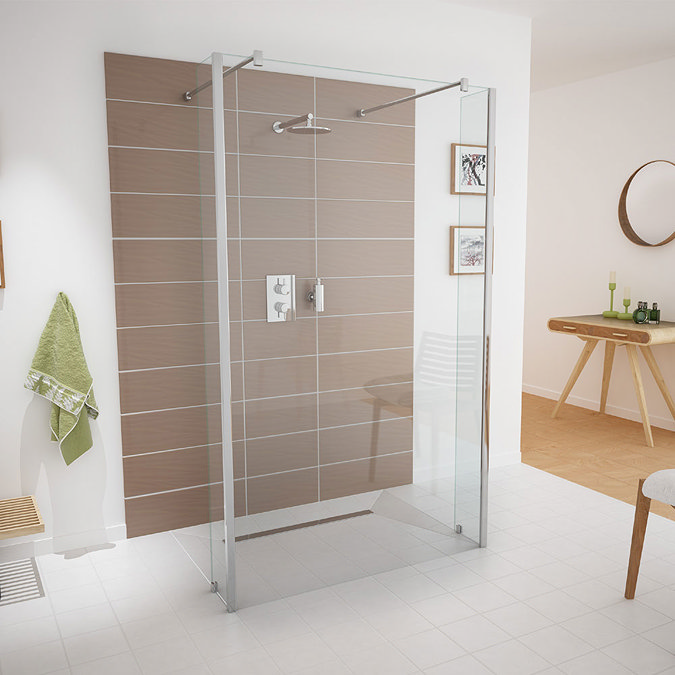 Coram - Stylus 200mm Return Glass Shower Panel - SPS02CUC Feature Large Image