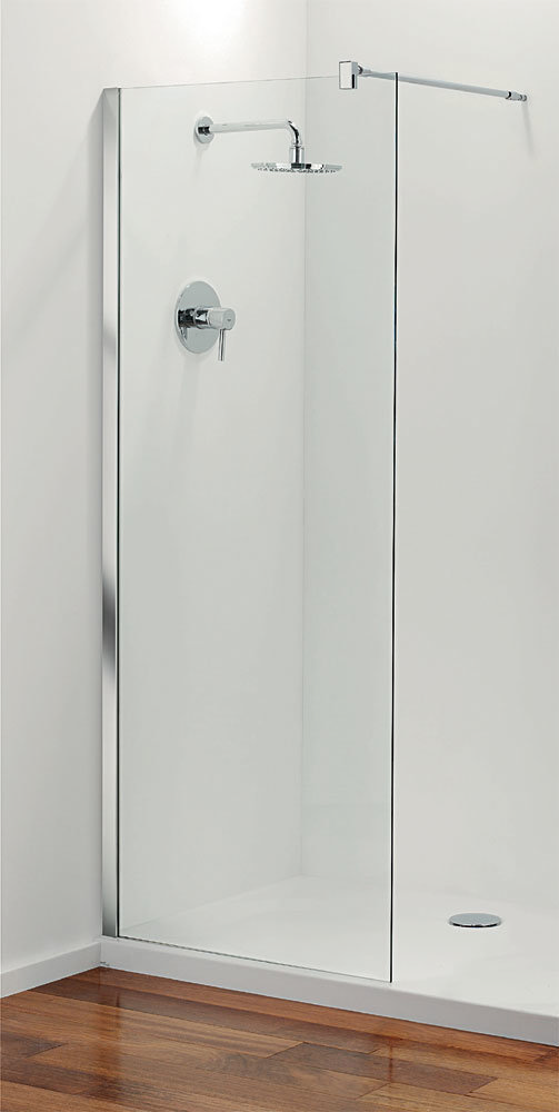 Coram - Stylus Front Glass Shower Panel - Various Size Options Large Image