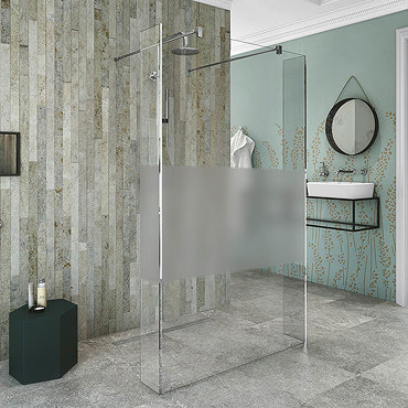 Coram Stylus Wetroom Screen with Modesty Panel  Profile Large Image