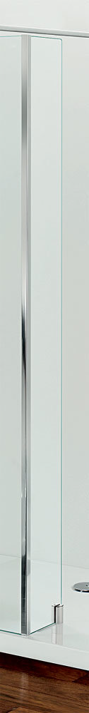 Coram - Tube 200mm Return Glass Shower Panel - SPT02CUC Profile Large Image