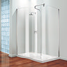 Coram - Tube Curved Side Glass Shower Panel Profile Large Image